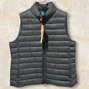 SAVE THE DUCK Gray Puffer GIGA Vest 2X NWT